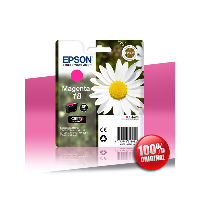 Tusz Epson 20/201/20x/40x XP (T1803) MAGENTA 3,3ml