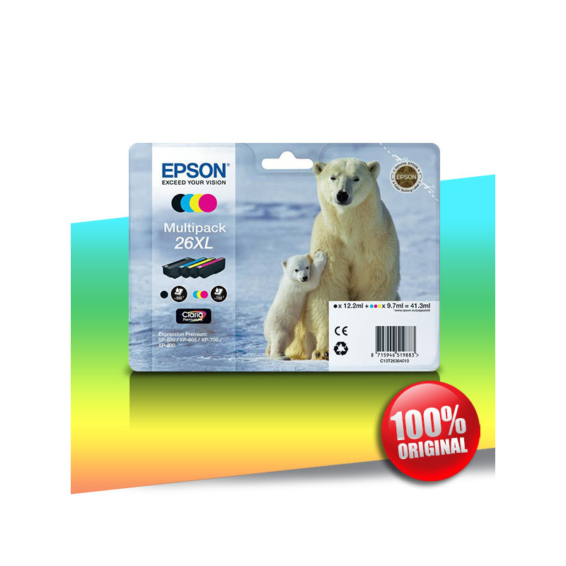 Tusz Epson 600 XP XL (T2636) MULTIPACK 41,3ml