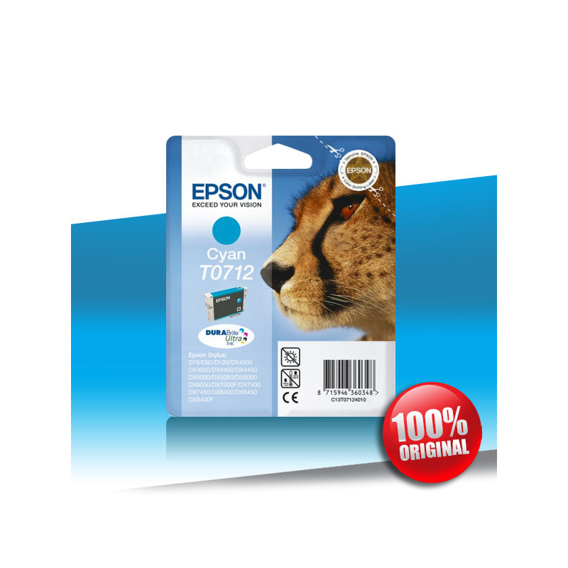 Tusz Epson 78 D (T0712) CYAN 5,5ml Tusz Epson 78 D (T0712) CYAN 5,5ml