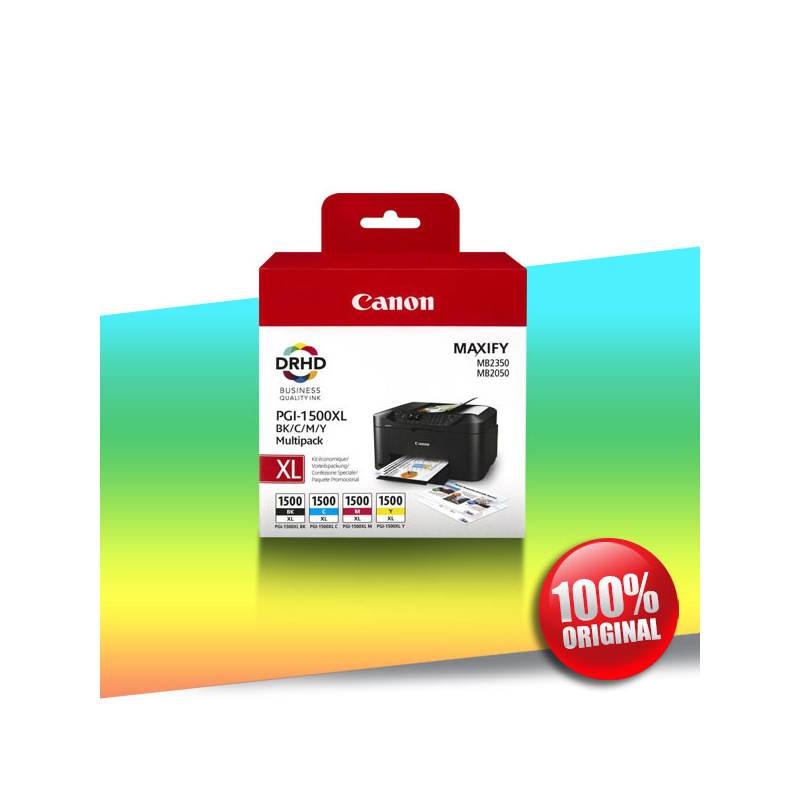 Tusz Canon 1500 PGI XL (CMYK) 1x34,7ml, 3x12ml