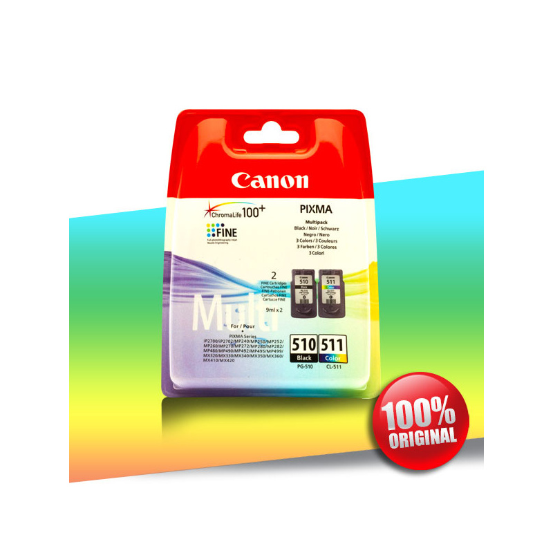 Tusz Canon 510 Pg Black 511 Cl Kolor 9ml 9ml