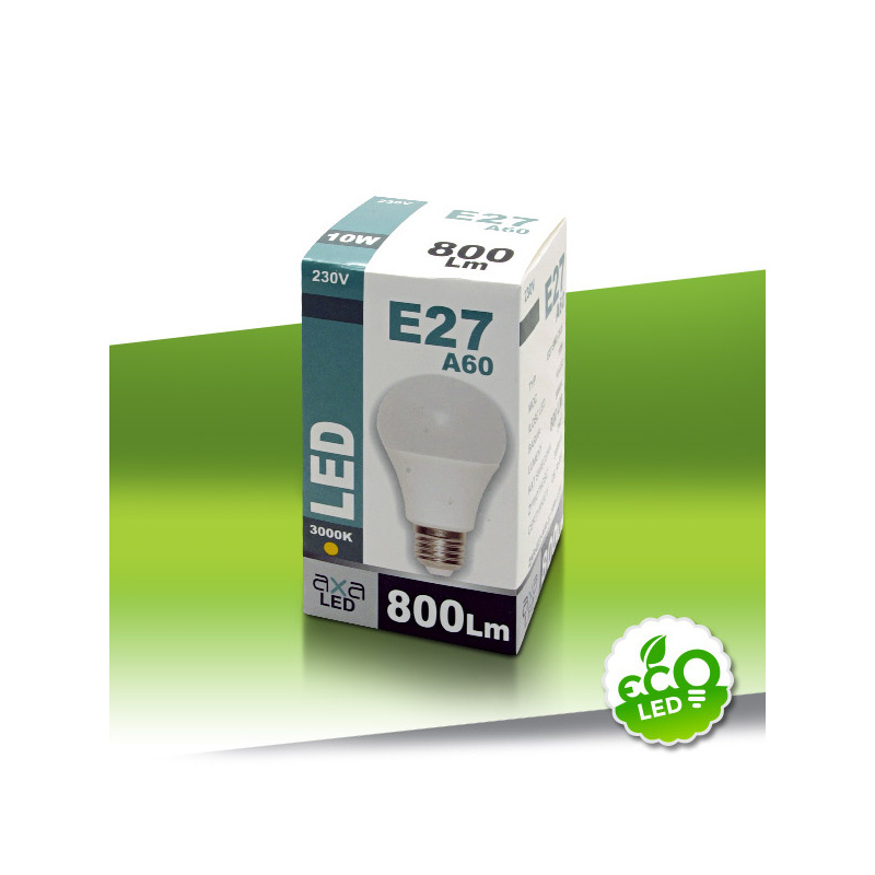 ŻARÓWKA AXA LED E27/A60-10W CIEPŁA BIAŁA 10LED 2835SMD