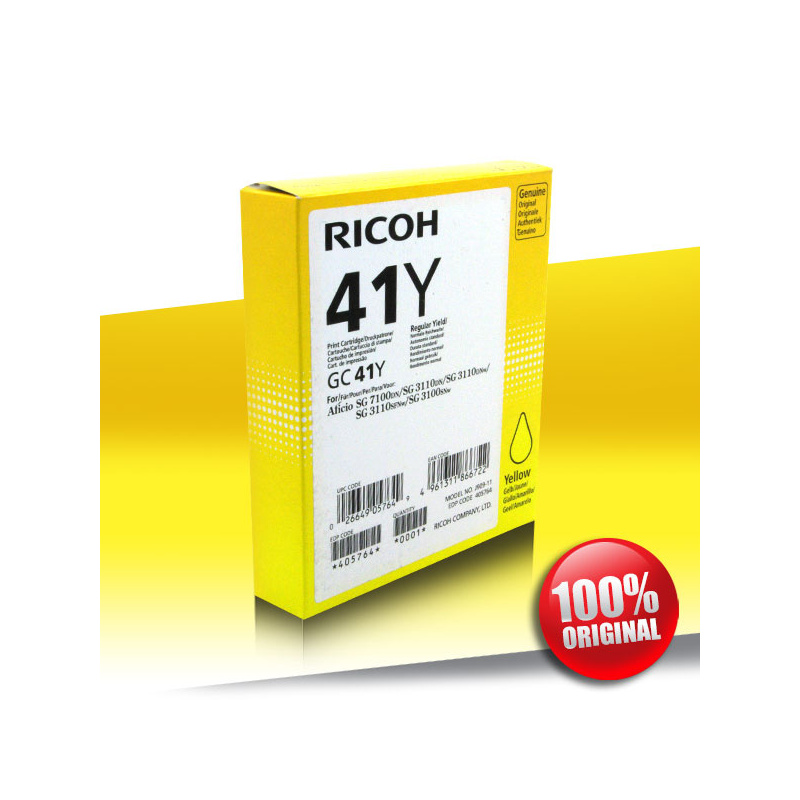 Tusz Ricoh 3100 SG (GC-41Y) YELLOW 2200str