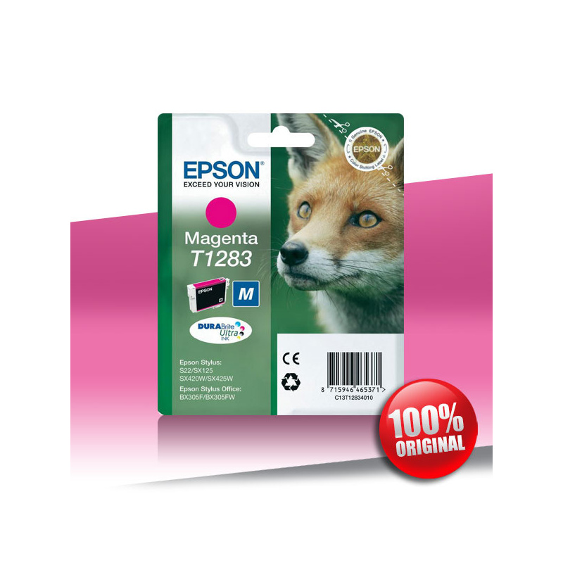 Tusz Epson 125 SX (T1283) MAGENTA 3,5ml Tusz Epson 125 SX (T1283) MAGENTA 3,5ml