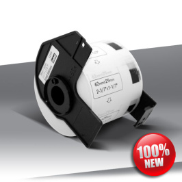 Taśma Brother DK-11209 BLACK on WHITE 24inks 800szt (62x29mm