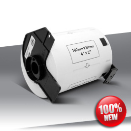 Taśma Brother DK-11240 BLACK on WHITE 24inks 600szt (102x51m