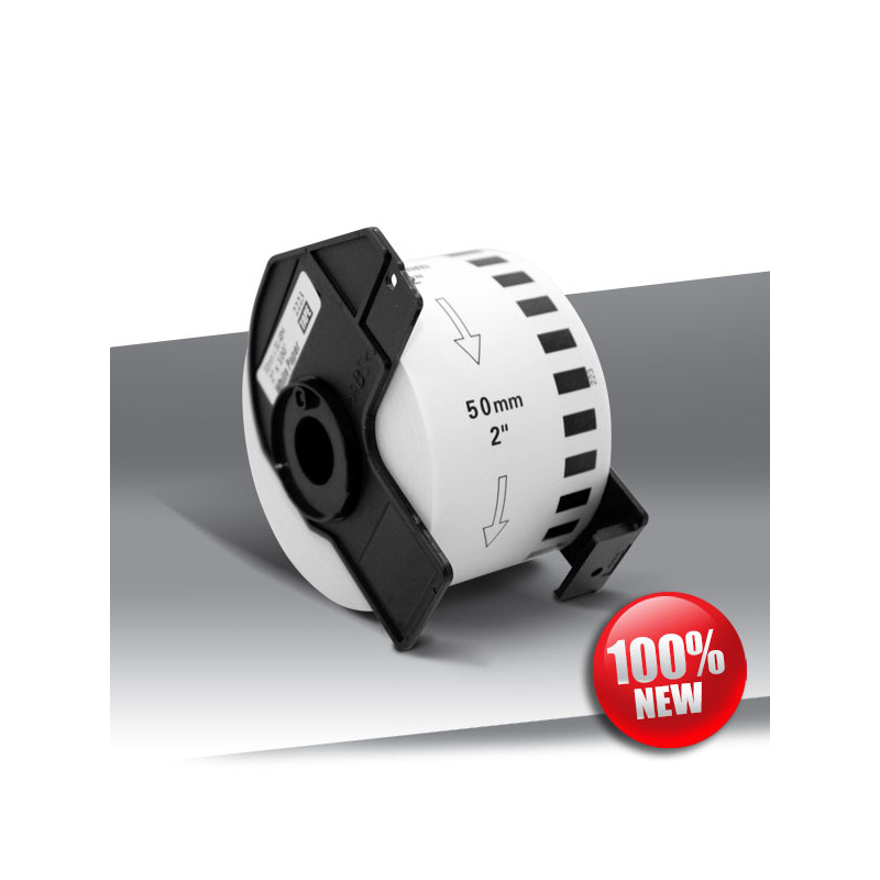 Taśma Brother DK-22223 BLACK on WHITE 24inks 30,48m (50mm)