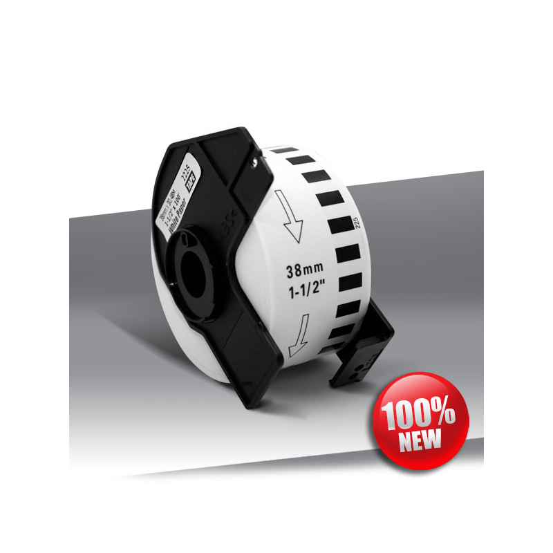 Taśma Brother DK-22225 BLACK on WHITE 24inks 30,48m (38mm)