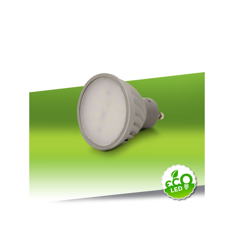 ŻARÓWKA GU10 6W CIEPŁA BIAŁA 14LED ŚCIEMNIACZ (NIEB)