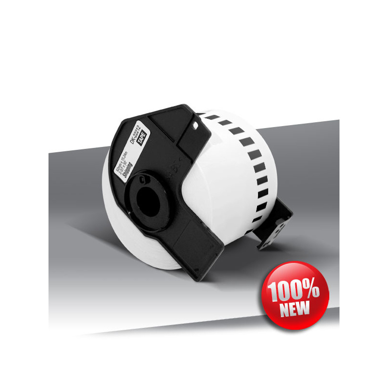 Taśma Brother DK-22212 BLACK on WHITE 24inks 15,24m (62mm)