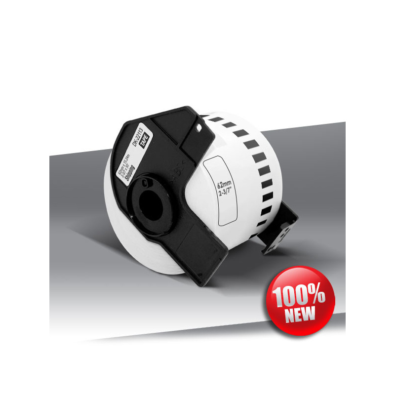 Taśma Brother DK-22113 BLACK on WHITE 24inks 15,24m (62mm)