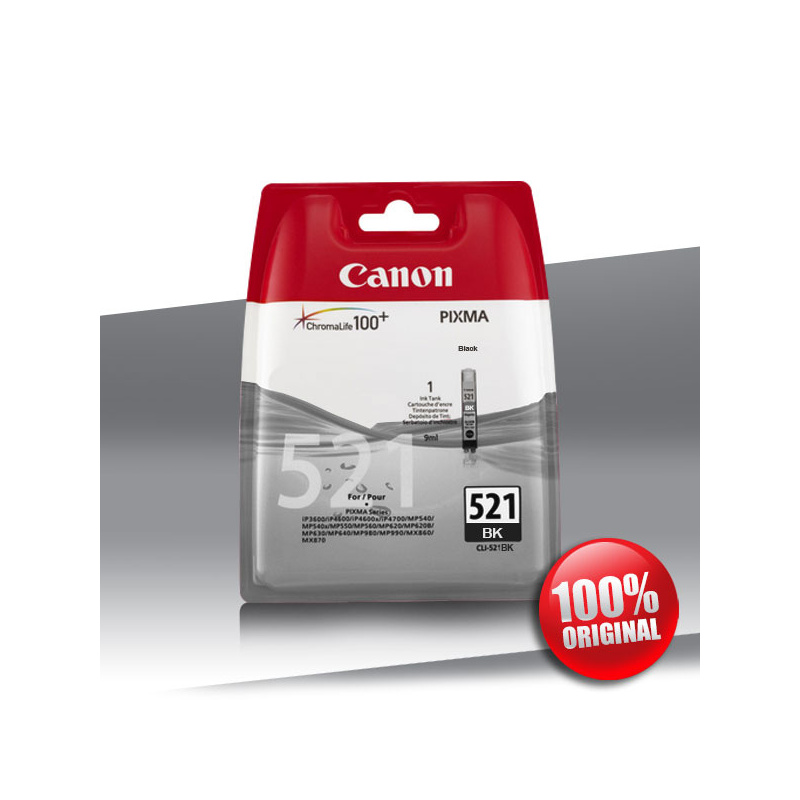 Tusz Canon 521 CLI BLACK 9ml Tusz Canon 521 CLI BLACK 9ml