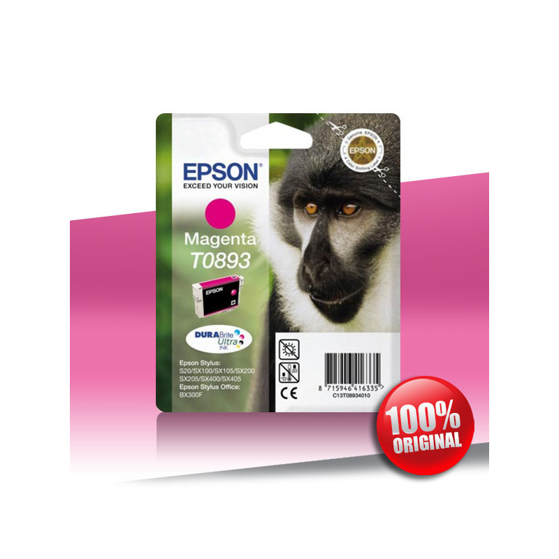 Tusz Epson 20 S (T0893) MAGENTA 3,5ml Tusz Epson 20 S (T0893) MAGENTA 3,5ml