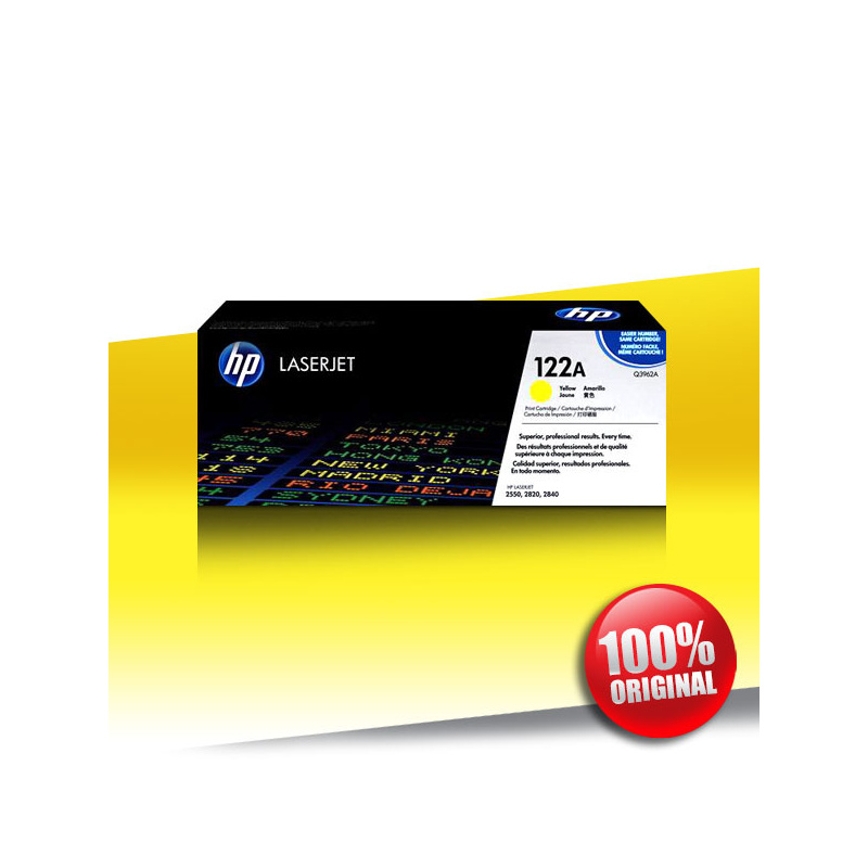 Toner HP 122A (2550) CLJ YELLOW Oryginalny 4K Toner HP 122A (2550) CLJ YELLOW Oryginalny 4K