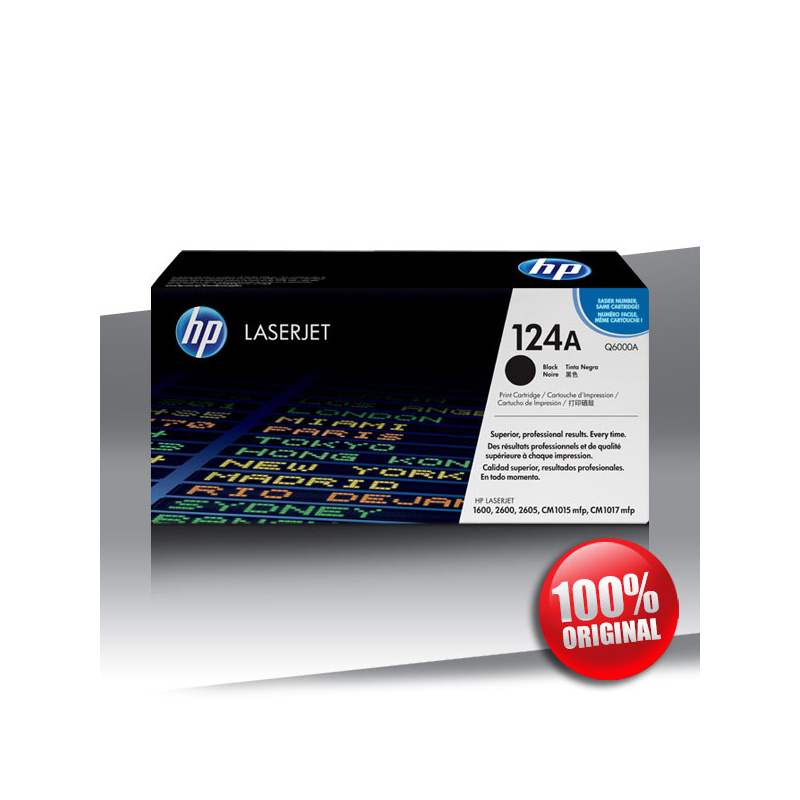 Toner HP 124A (2600) CLJ BLACK Oryginalny 2,5K Toner HP 124A (2600) CLJ BLACK Oryginalny 2,5K