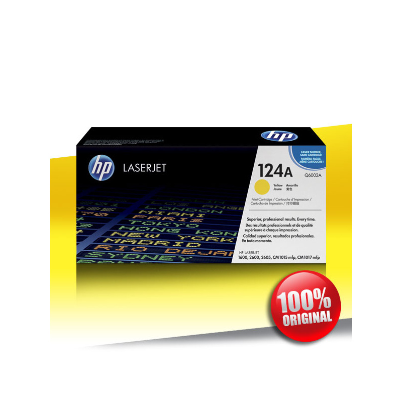 Toner HP 2600 (Q6002A) CLJ YELLOW Oryginalny 2000str Toner HP 2600 (Q6002A) CLJ YELLOW Oryginalny 2000str