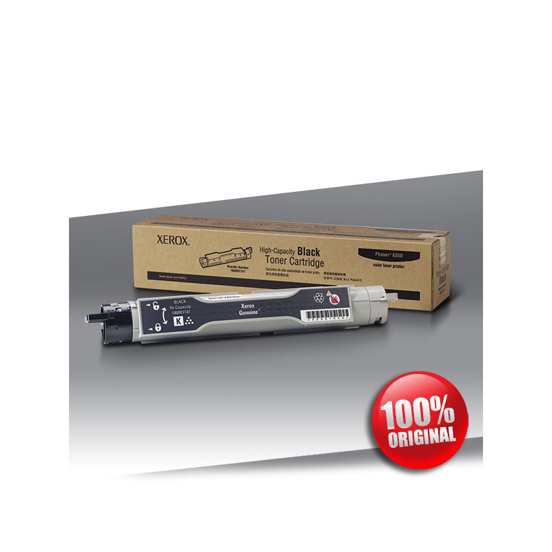 Toner Xerox 6350 Phaser BLACK Oryginalny 10000str Toner Xerox 6350 Phaser BLACK Oryginalny 10000str