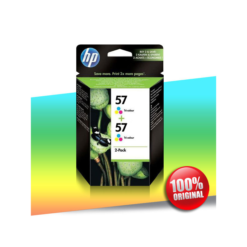 Tusz HP 2 x 57 KOLOR 2x17ml Tusz HP 2 x 57 KOLOR 2x17ml