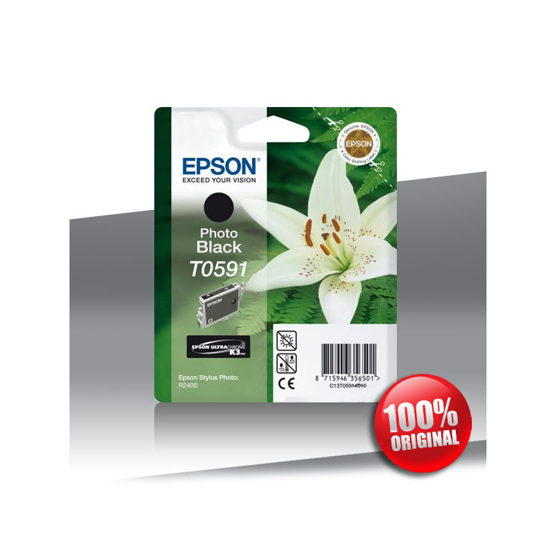 Tusz Epson 2400 SPh R (T0591) PHOTO BLACK 13ml Tusz Epson 2400 SPh R (T0591) PHOTO BLACK 13ml