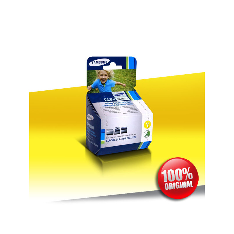 Toner Samsung 300 CLP YELLOW Oryginalny 1000str