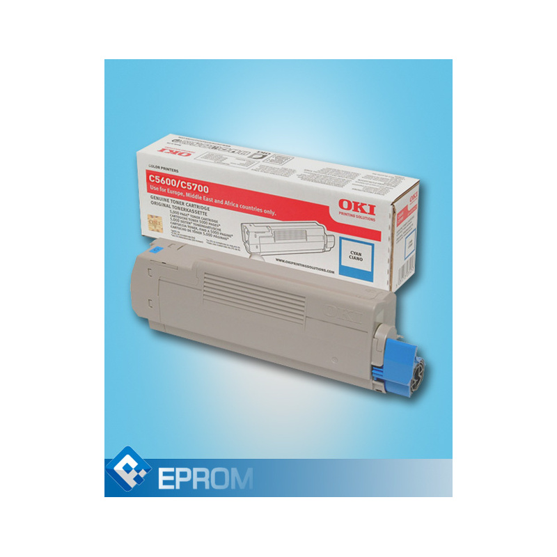 Toner OKI 5600/5700 C CYAN Oryginalny 2000str Toner OKI 5600/5700 C CYAN Oryginalny 2000str