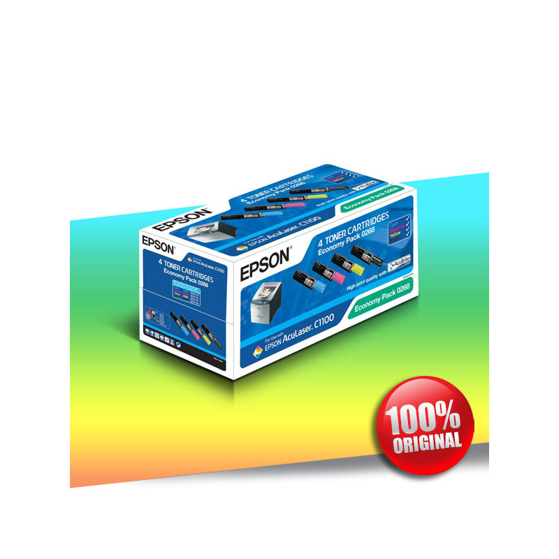 Toner Epson C1100 AcuL (C,M,Y,K) Oryginalny Toner Epson C1100 AcuL (C,M,Y,K) Oryginalny