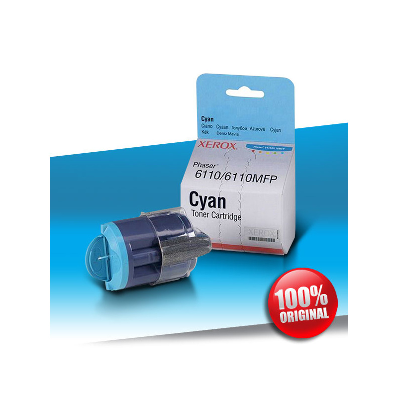 Toner Xerox 6110 Phaser CYAN Oryginalny 1000str Toner Xerox 6110 Phaser CYAN Oryginalny 1000str