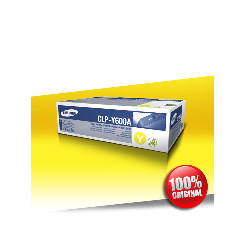 Toner Samsung 600 CLP YELLOW Oryginalny 4000str Toner Samsung 600 CLP YELLOW Oryginalny 4000str