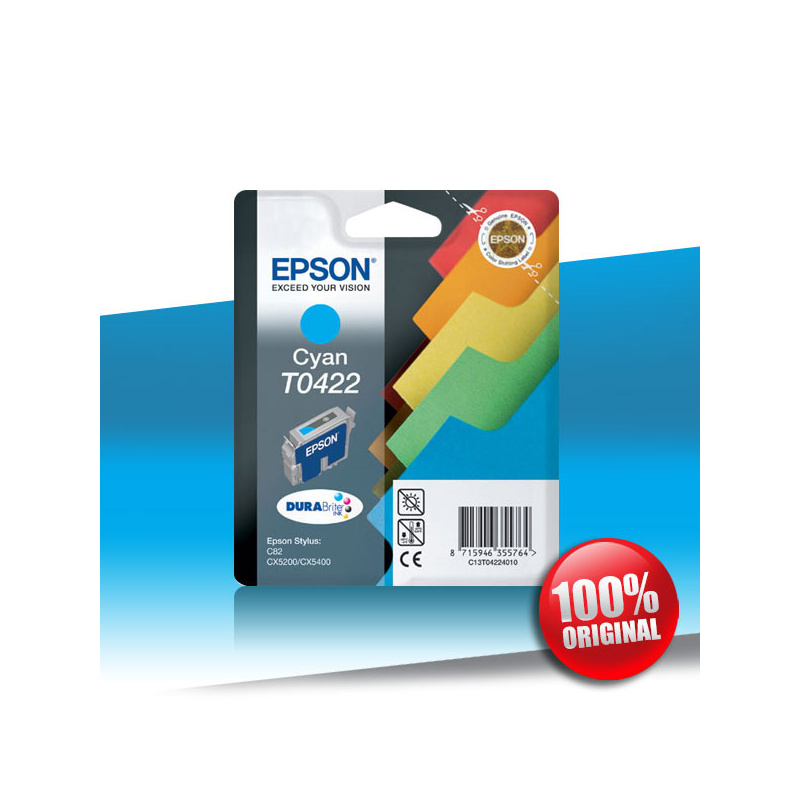 Tusz Epson 82 S C (T0422) CYAN 16ml Tusz Epson 82 S C (T0422) CYAN 16ml