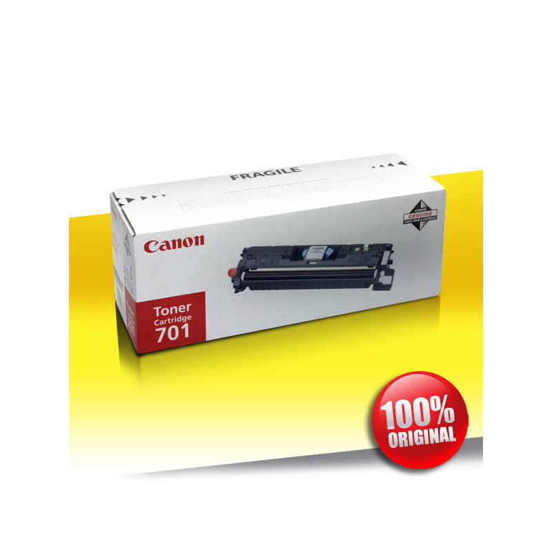 Toner Canon 701 (LBP 5200) YELLOW Oryginalny 4000str Toner Canon 701 (LBP 5200) YELLOW Oryginalny 4000str