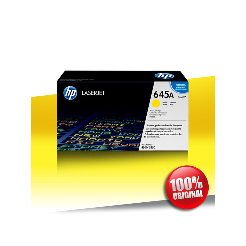 Toner HP 645A (5500) CLJ YELLOW Oryginalny 12K Toner HP 645A (5500) CLJ YELLOW Oryginalny 12K