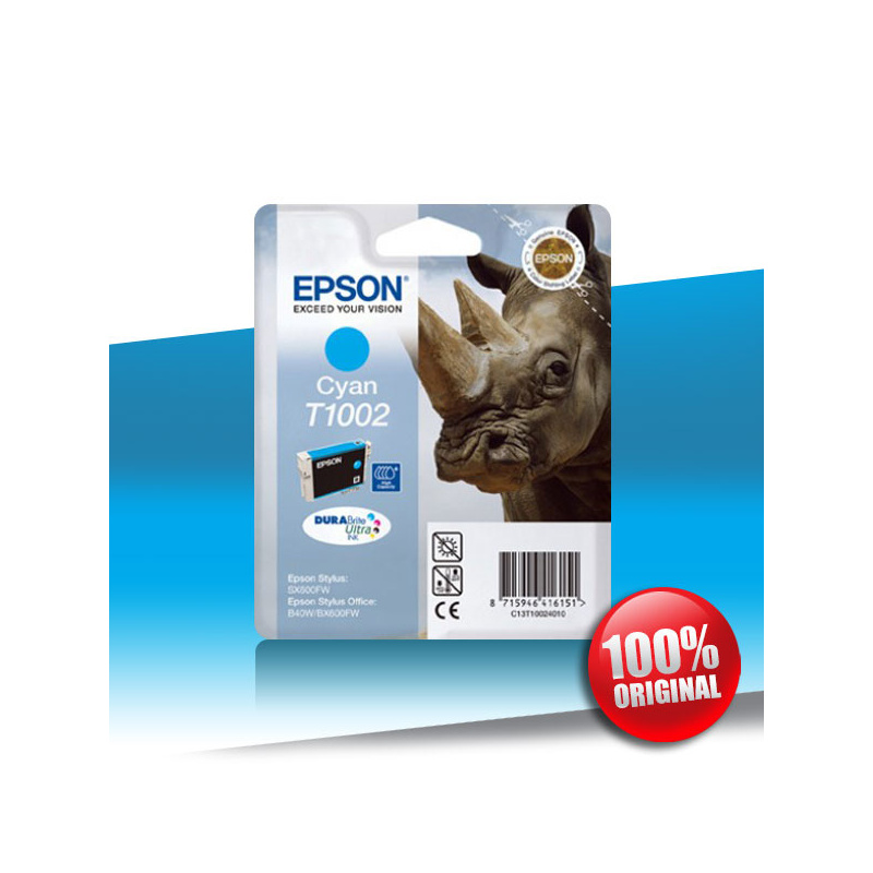 Tusz Epson 40W Stylus Office B (T1002) CYAN 11,1ml Tusz Epson 40W Stylus Office B (T1002) CYAN 11,1ml