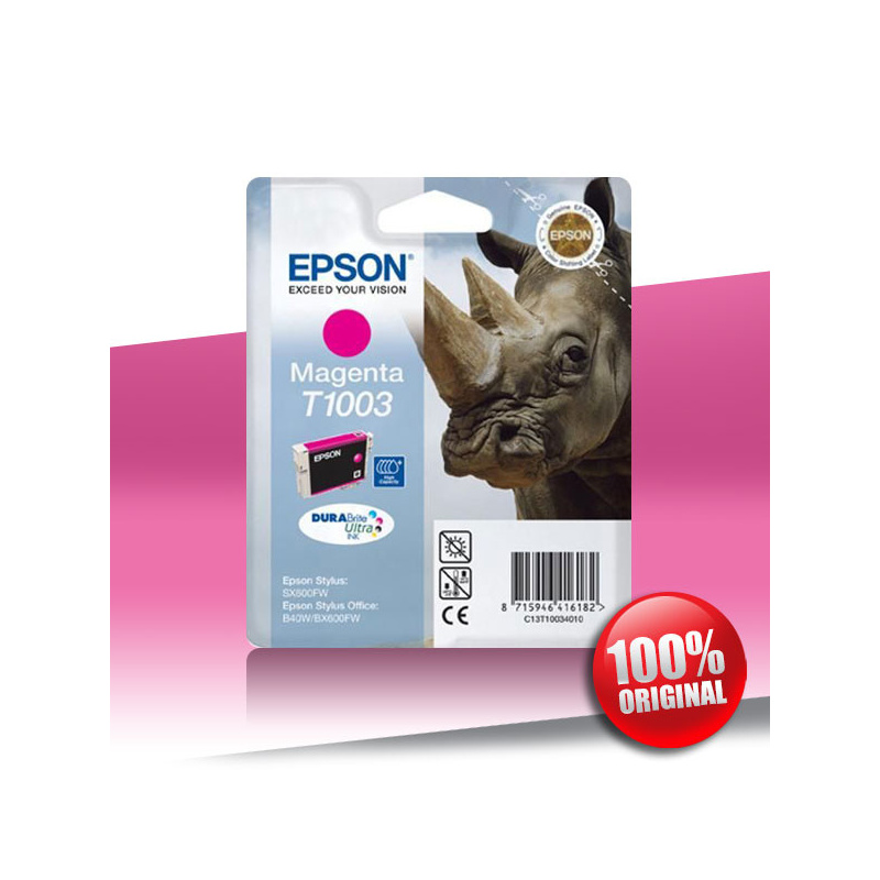 Tusz Epson 40W Stylus Office B (T1003) MAGENTA 11,1ml Tusz Epson 40W Stylus Office B (T1003) MAGENTA 11,1ml