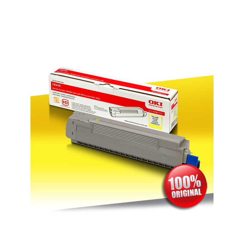 Toner OKI 8600/8800 C YELLOW Oryginalny 6K