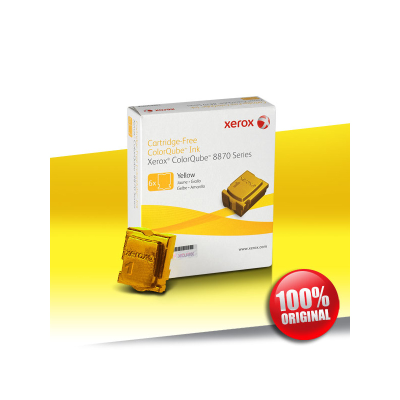 Solid Ink Xerox 8870 ColorQube YELLOW 6szt 17,3K