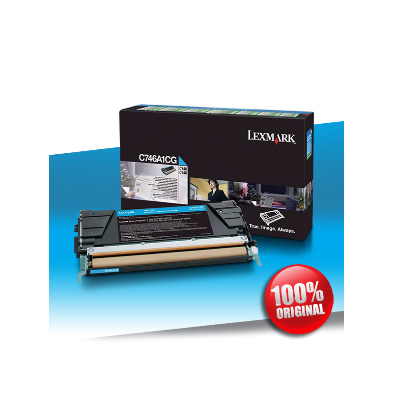 Toner Lexmark C746/C748 CYAN Oryginalny 7K Toner Lexmark C746/C748 CYAN Oryginalny 7K