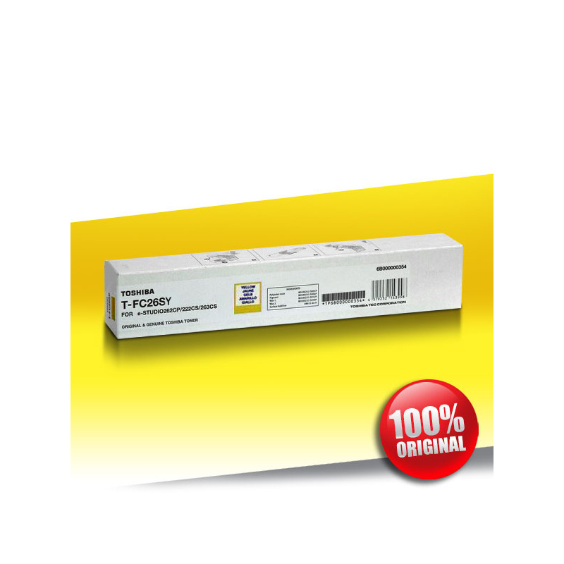 Toner Toshiba C263 (T-FC26SY) e-studio YELLOW Oryginalny 6K