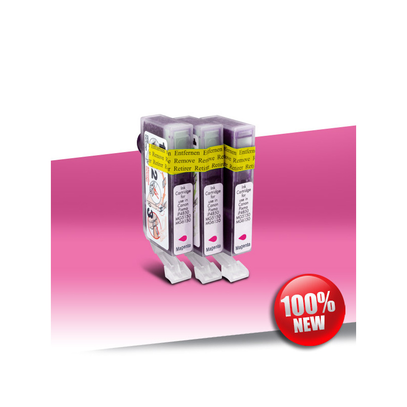 Zestaw 3 x Canon 526 PGI (iP 4850) MAGENTA 9ml Peach