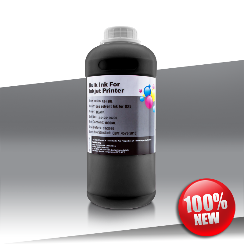Atrament eco solwentowy Epson DX5/DX7 BLACK 1L 24inks