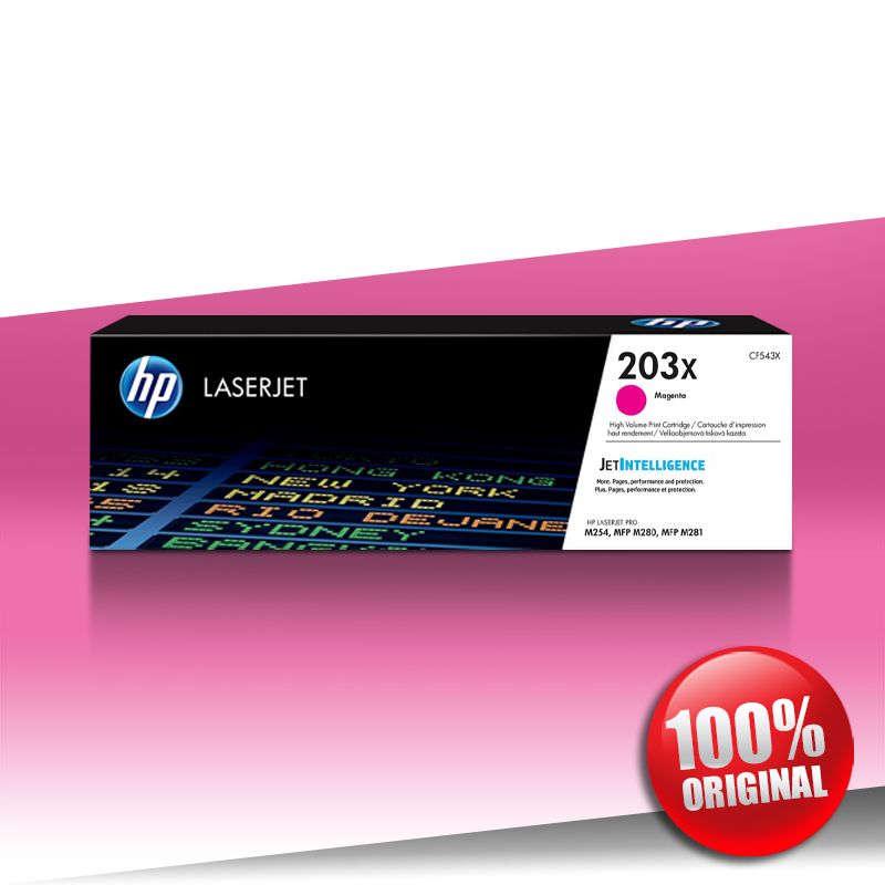 Toner HP 203X (254/281) PRO M CLJ MAGENTA Oryginalny 2,5K