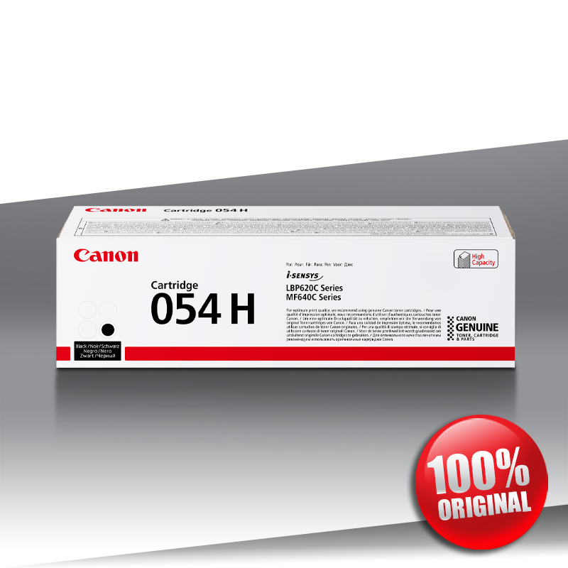 Toner Canon 054H BK (MF 643) BLACK Oryginalny 3,1K