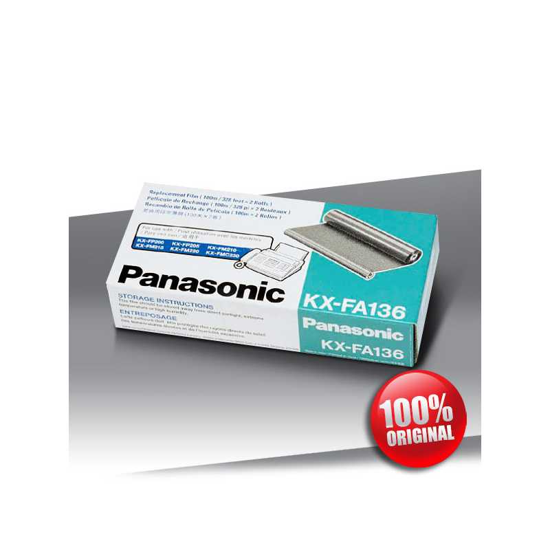 Fax Folia Panasonic 136 KX-FA Oryginalna (2 rolki)