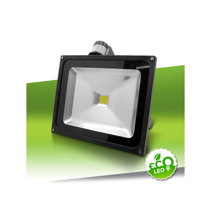 HALOGEN LED 50W SENSOR BIAŁY