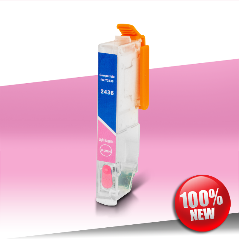 Tusz Epson 750 (T2436) XP LIGHT MAGENTA pusty z czipem samoresetującym 24inks