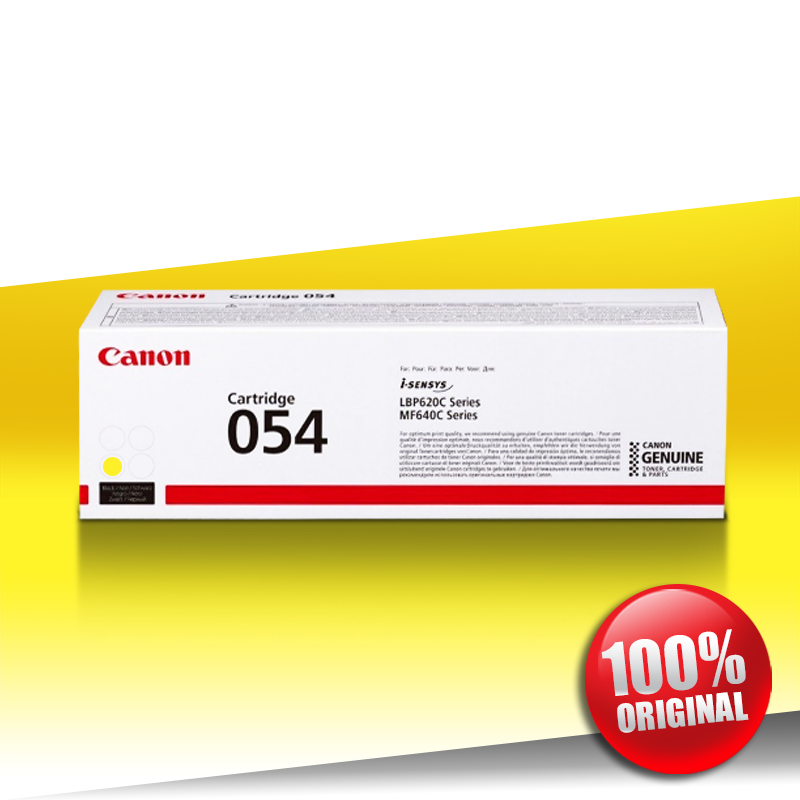 Toner Canon 054 Y (MF 643) YELLOW Oryginalny 1,2K