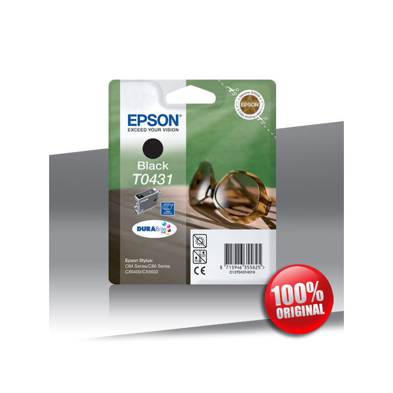 Tusz Epson 84 C (T0431) DUŻY BLACK 29ml Tusz Epson 84 C (T0431) DUŻY BLACK 29ml