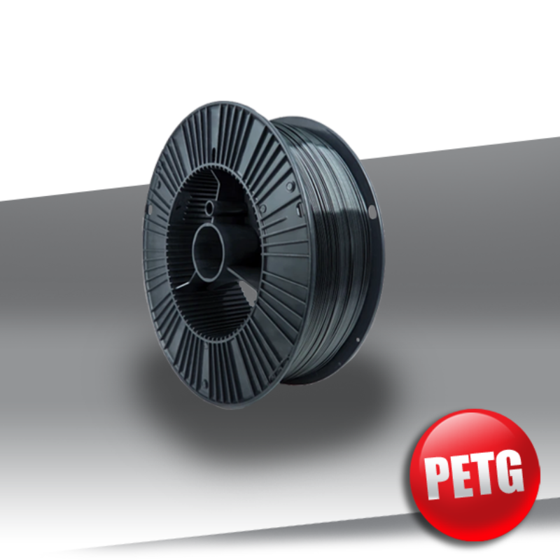 Filament PETG 1.75mm BLACK 1 kg 24inks
