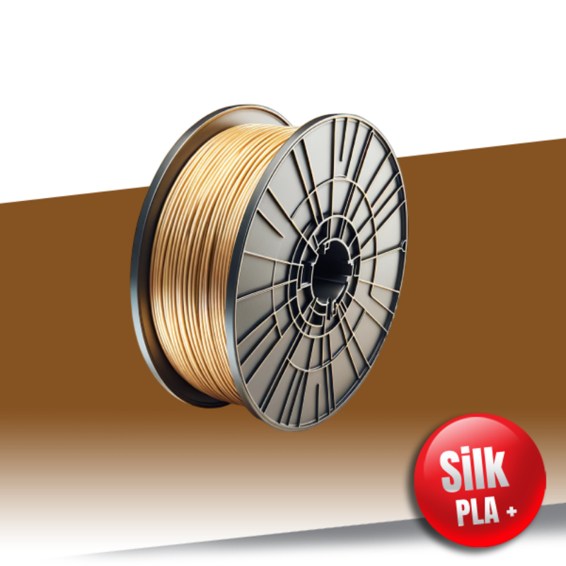 Filament SILK PLA+ 1.75mm LIGHT GOLD 1 kg 24inks