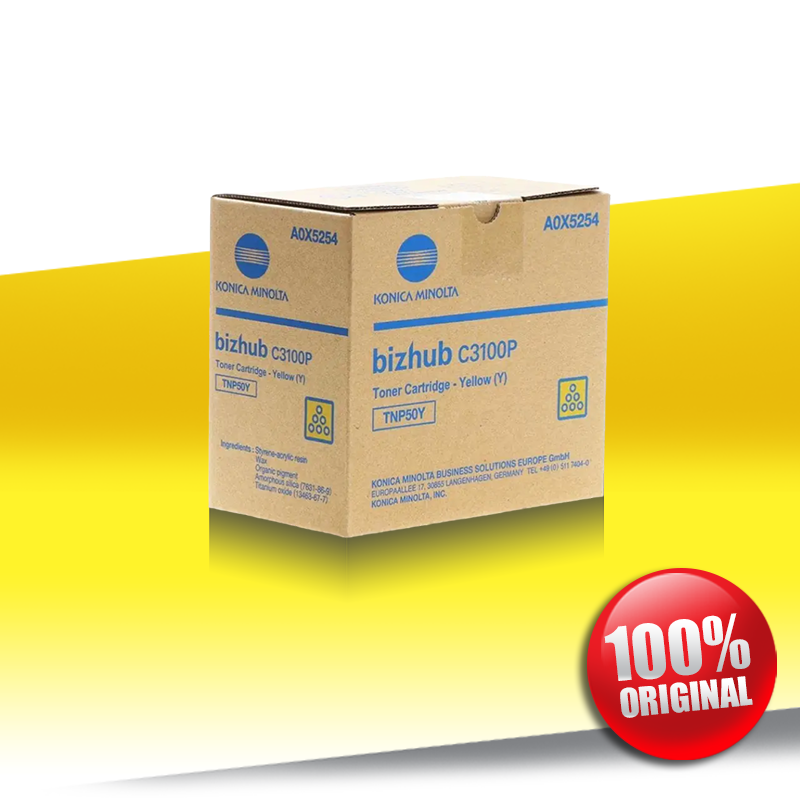 Toner Konica Minolta C3100P (TNP-50) Bizhub YELLOW Oryginalny 5K