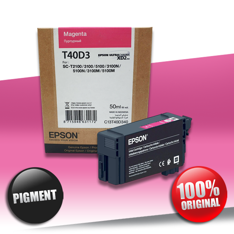 Tusz Epson T40D3 MAGENTA PIGMENT 50ml